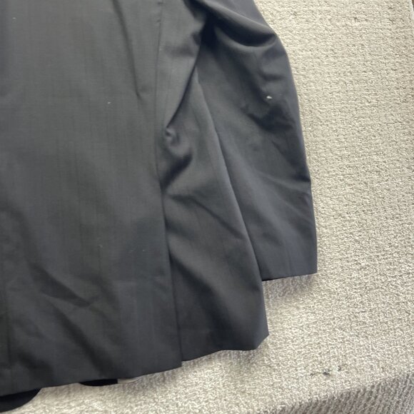 Hugo Boss Pasolini Movie Wool Blazer Men 46R Black w/ Blue Pinstripe Sport Coat* - Picture 15 of 16